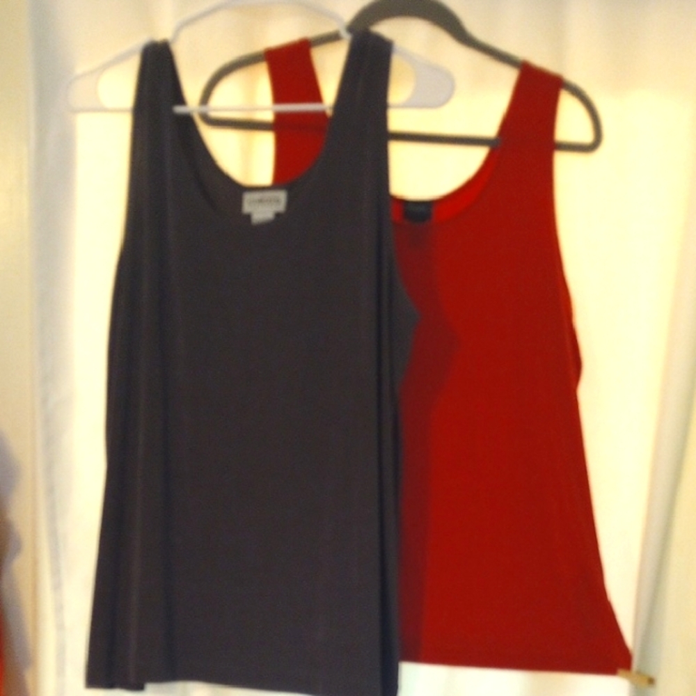 Stylish Red and Gray Women's Chico's Tank Top Bundle